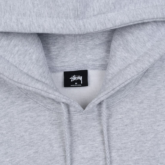 Мужская толстовка Stussy Warrior Man Hoodie Ash Heather