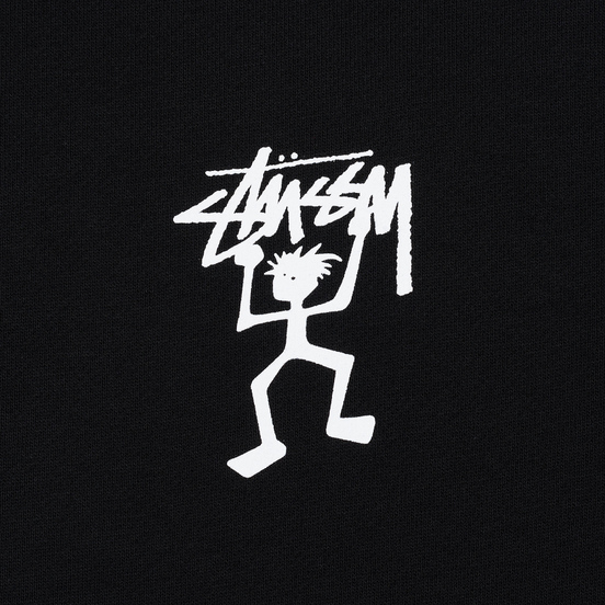 Мужская толстовка Stussy Warrior Man Hoodie Black