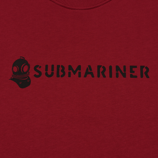 Мужская толстовка Submariner Basic Logo Print Bordeaux