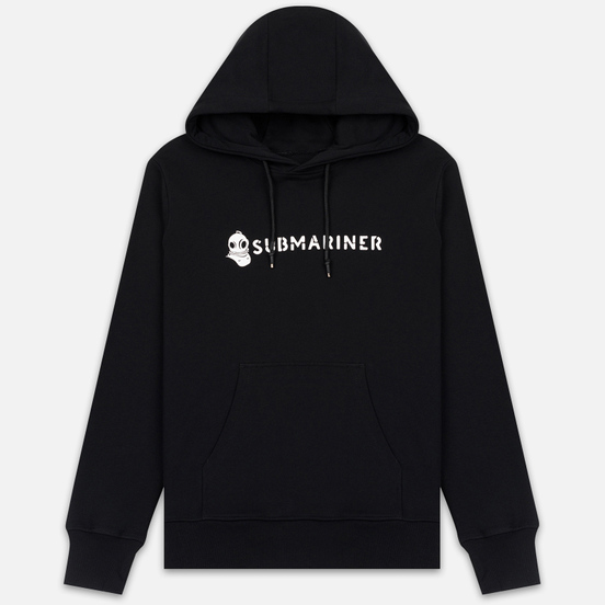 Мужская толстовка Submariner Basic Logo Print Hoodie Black
