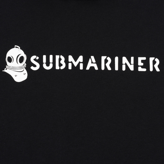 Мужская толстовка Submariner Basic Logo Print Hoodie Black