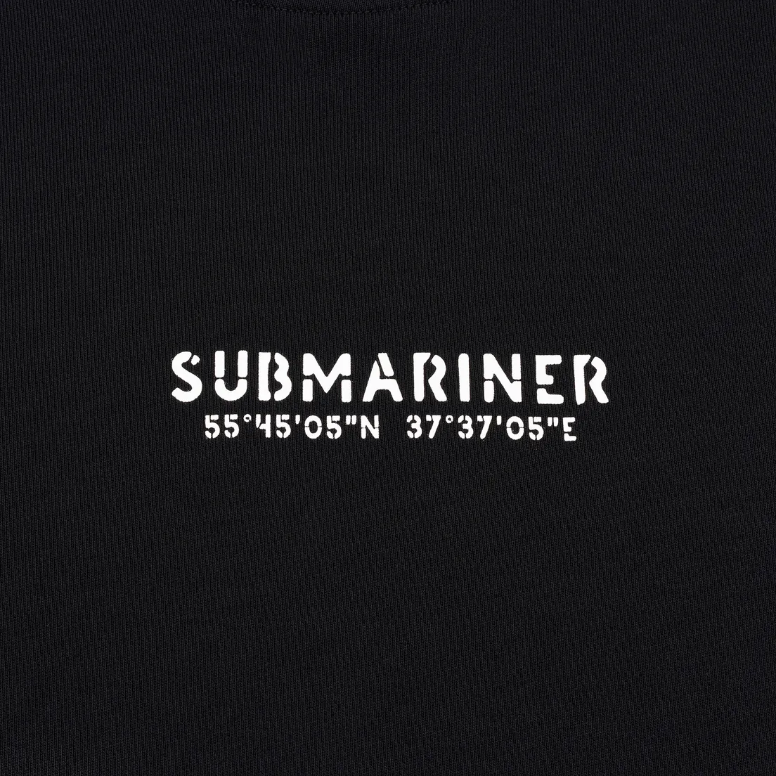 Submariner Мужская толстовка Coordinates Logo Print
