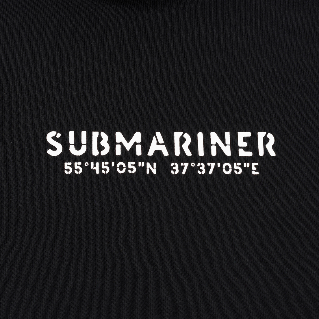 Submariner Мужская толстовка Coordinates Logo Print Hoodie