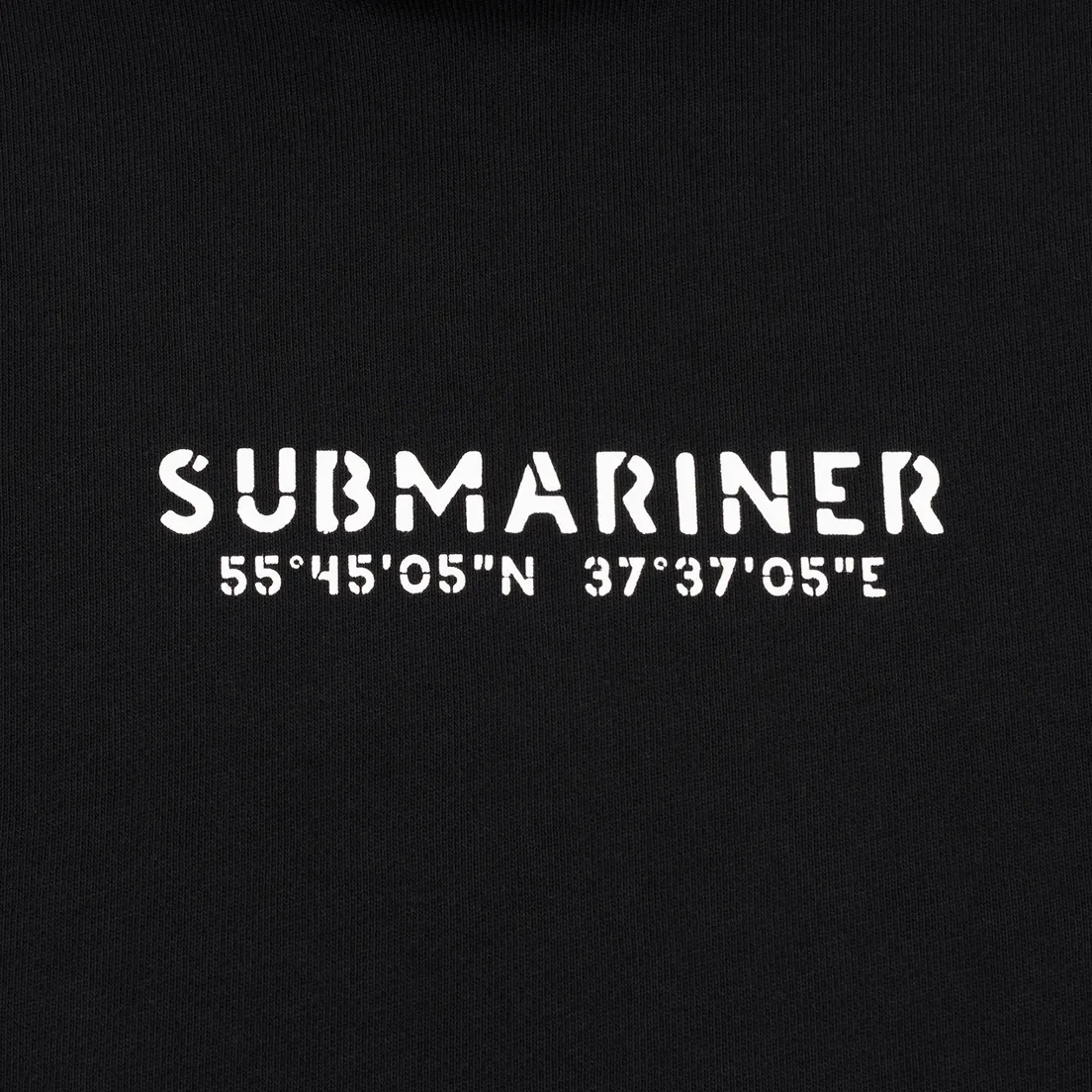 Submariner Мужская толстовка Coordinates Logo Print Hoodie