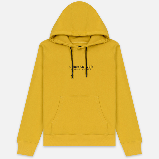 Мужская толстовка Submariner Coordinates Logo Print Hoodie Mustard
