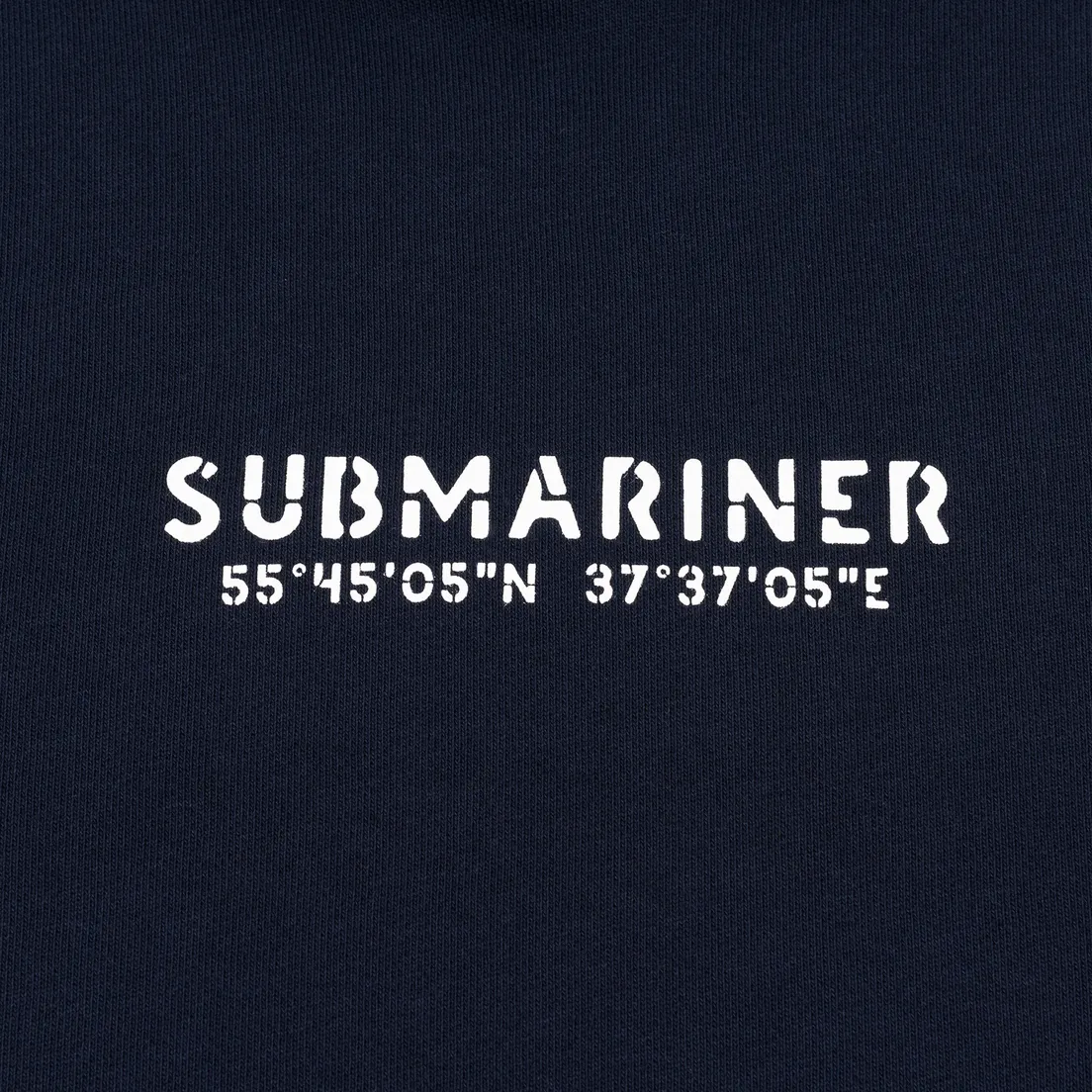 Submariner Мужская толстовка Coordinates Logo Print Hoodie