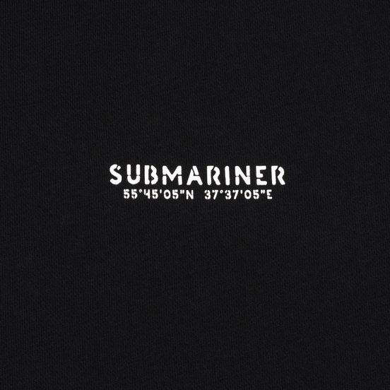 Мужская толстовка Submariner Main Logo Print Hoodie Black