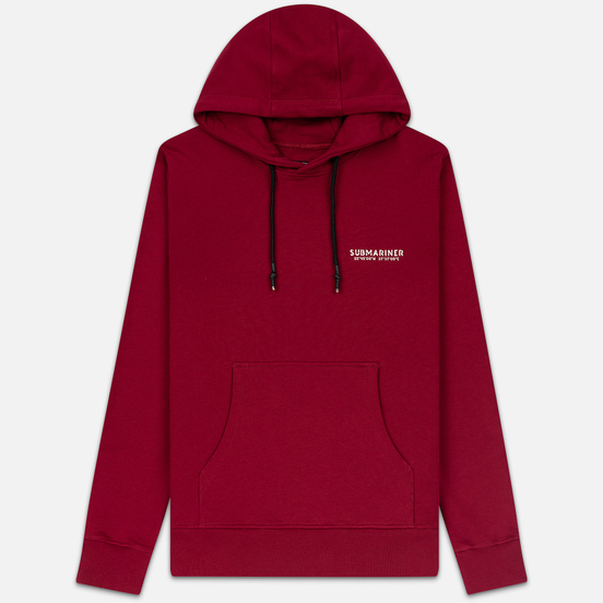 Мужская толстовка Submariner Main Logo Print Hoodie Bordeaux