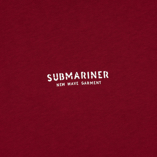 Мужская толстовка Submariner New Wave Print Hoodie Bordeaux