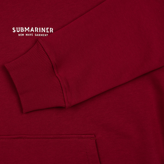 Мужская толстовка Submariner New Wave Print Hoodie Bordeaux