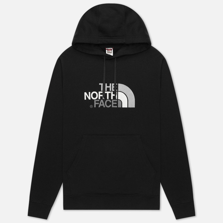 фото Мужская толстовка the north face drew peak hoodie, цвет чёрный, размер m