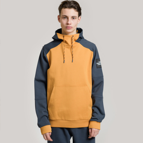 Мужская толстовка The North Face Fine Box Hoodie Citrine Yellow/Urban Navy