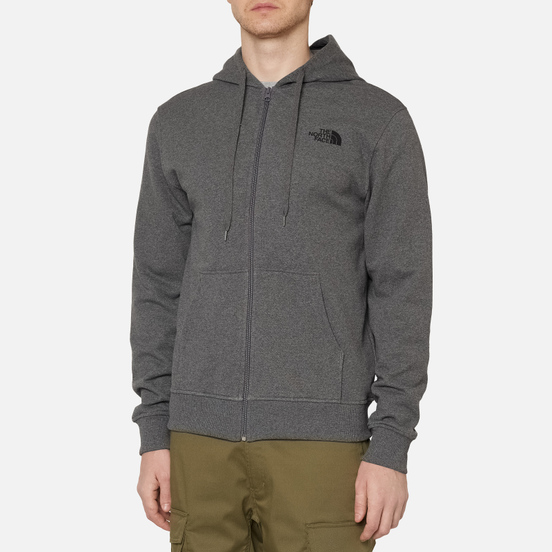 Мужская толстовка The North Face Open Gate Full Zip Hoodie TNF Medium Grey Heather