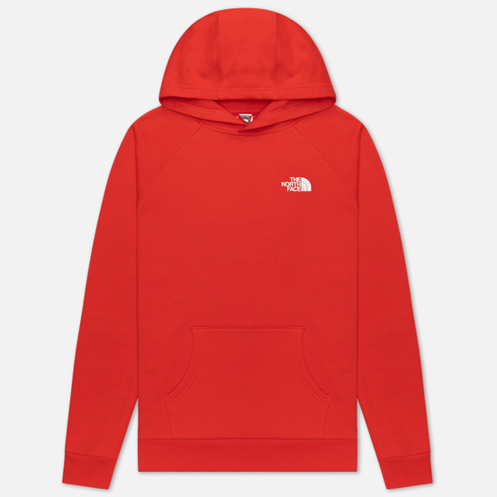 Мужская толстовка The North Face Raglan Red Box Hoodie Fiery Red
