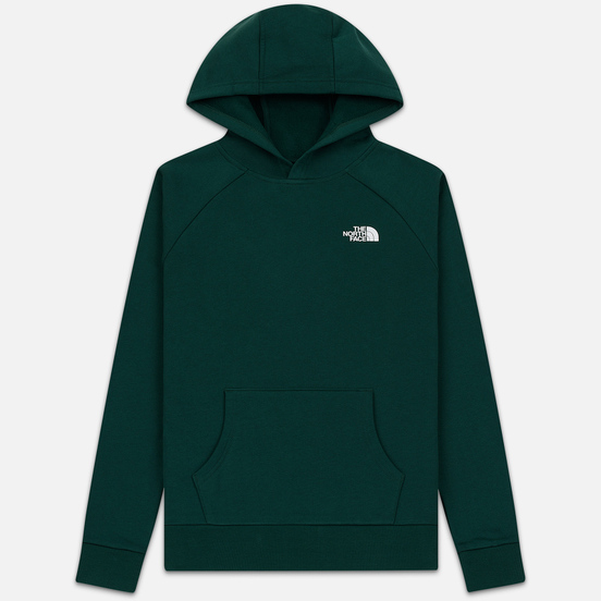 Мужская толстовка The North Face Raglan Red Box Hoodie Night Green