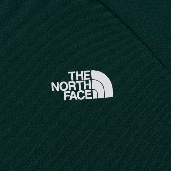 Мужская толстовка The North Face Raglan Red Box Hoodie Night Green