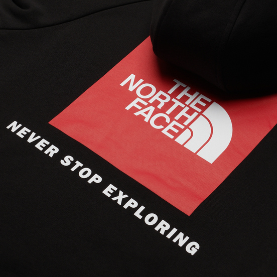 Мужская толстовка The North Face Raglan Red Box Hoodie TNF Black