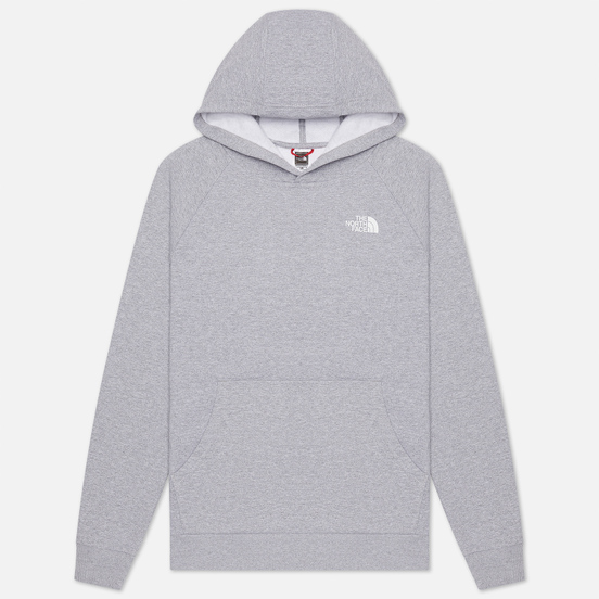 Мужская толстовка The North Face Raglan Red Box Hoodie TNF Light Gray