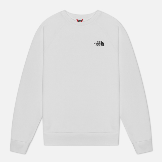 Мужская толстовка The North Face Raglan Redbox Crew TNF White/Flame Orange