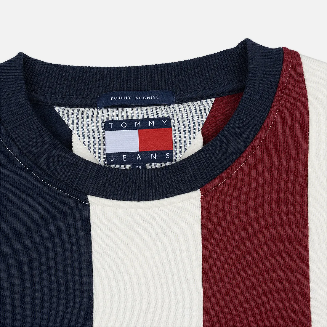 Tommy Jeans Мужская толстовка Heritage Stripe Crew Neck