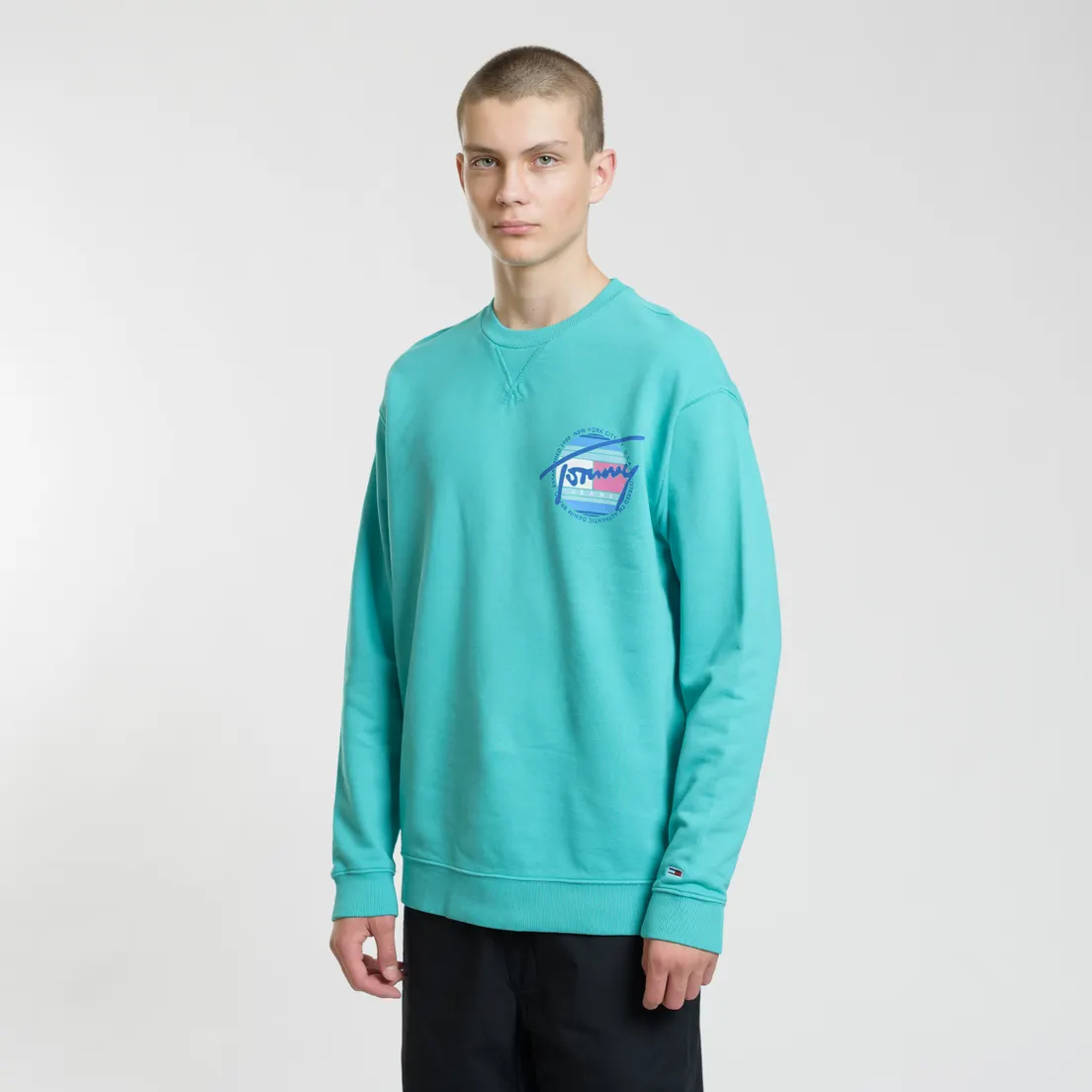 Tommy Jeans Мужская толстовка Light Washed Crew