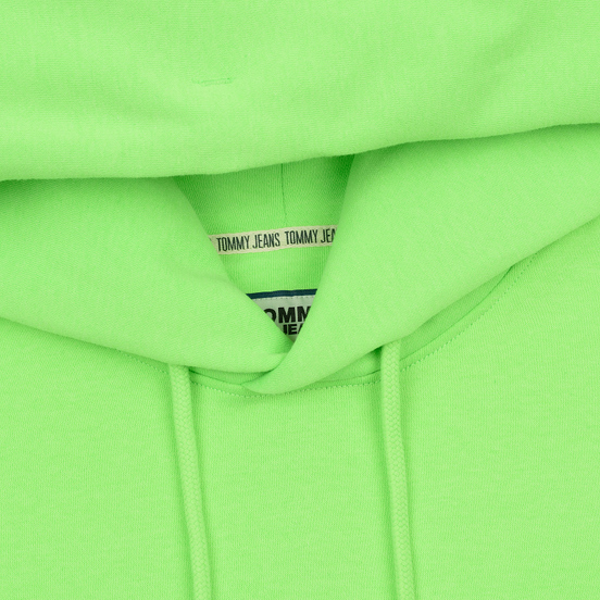 Мужская толстовка Tommy Jeans Neon Small Logo Hoodie Green Gecko