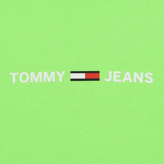 Мужская толстовка Tommy Jeans Neon Small Logo Hoodie Green Gecko
