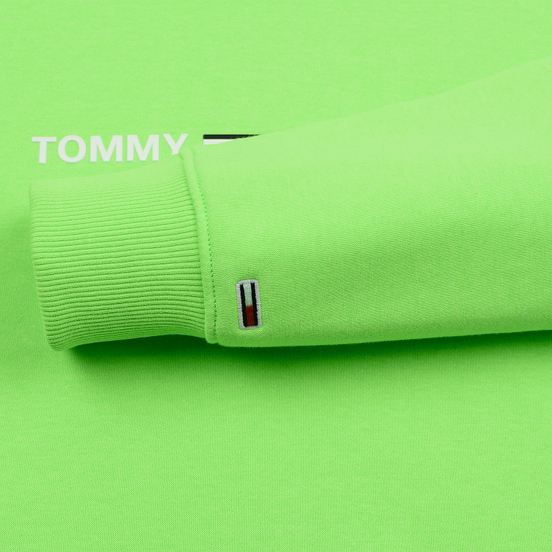 Мужская толстовка Tommy Jeans Neon Small Logo Hoodie Green Gecko