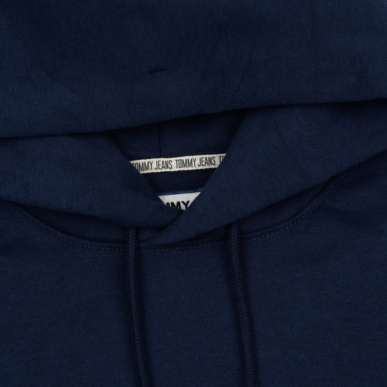 Мужская толстовка Tommy Jeans Straight Small Logo Hoodie Slim Fit Black Iris