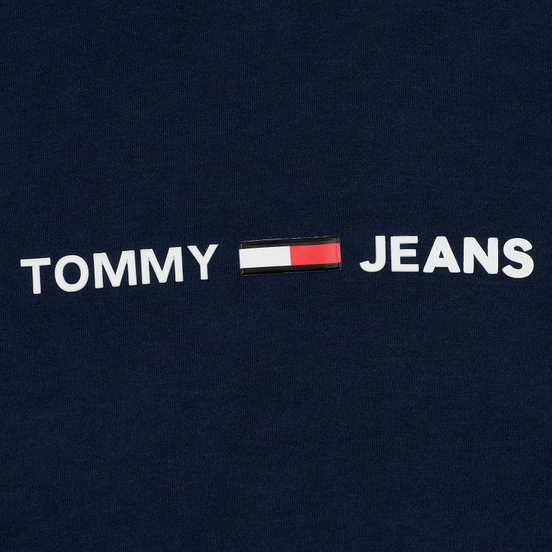 Мужская толстовка Tommy Jeans Straight Small Logo Hoodie Slim Fit Black Iris