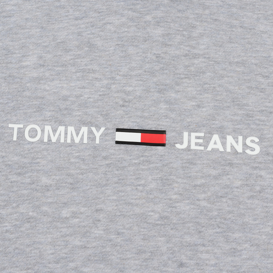 Мужская толстовка Tommy Jeans Straight Small Logo Hoodie Slim Fit Light Grey Heather