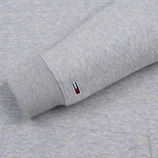 Мужская толстовка Tommy Jeans Straight Small Logo Hoodie Slim Fit Light Grey Heather