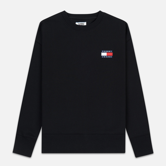 Мужская толстовка Tommy Jeans Tommy Badge Crew Black