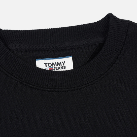 Мужская толстовка Tommy Jeans Tommy Badge Crew Black