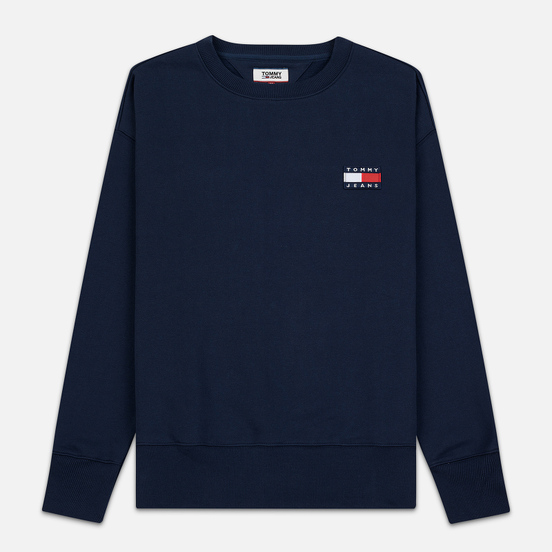 Мужская толстовка Tommy Jeans Tommy Badge Crew Black Iris