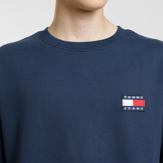 Мужская толстовка Tommy Jeans Tommy Badge Crew Black Iris