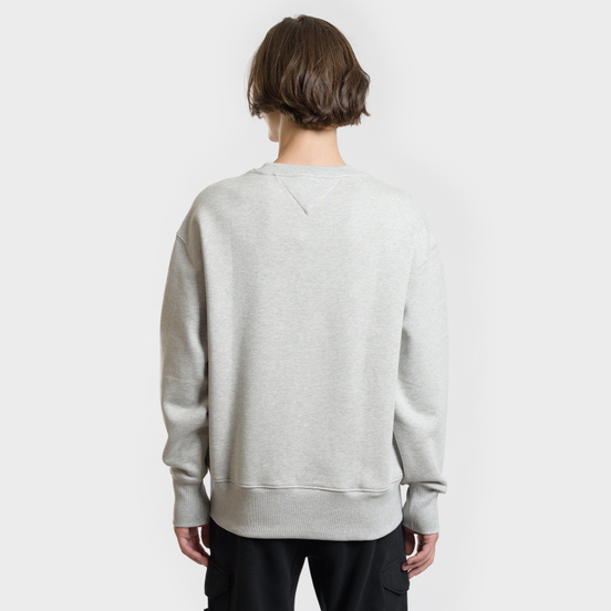 Мужская толстовка Tommy Jeans Tommy Badge Crew Light Grey Heather