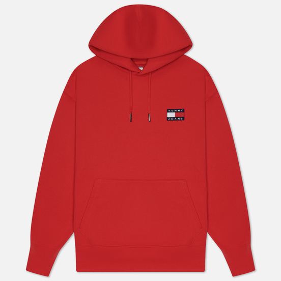 Мужская толстовка Tommy Jeans Tommy Badge Hoodie Deep Crimson
