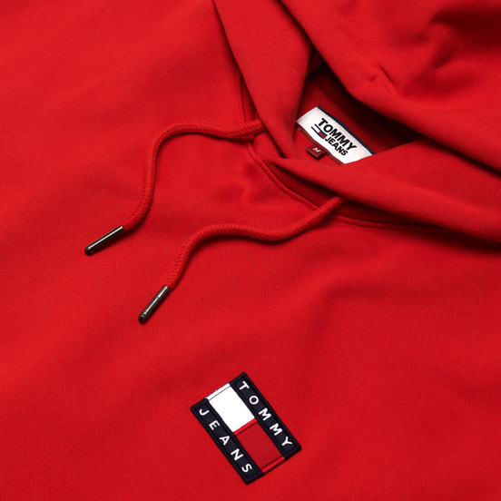 Мужская толстовка Tommy Jeans Tommy Badge Hoodie Deep Crimson