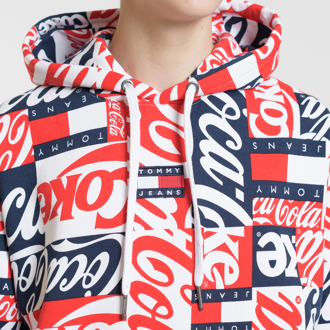 Tommy Jeans Мужская толстовка x Coca-Cola All Over Print Hoodie