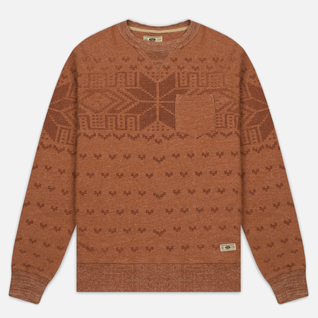 Мужская толстовка Uniformes Generale Wicker Man Pocket Crew Neck Rust Melange