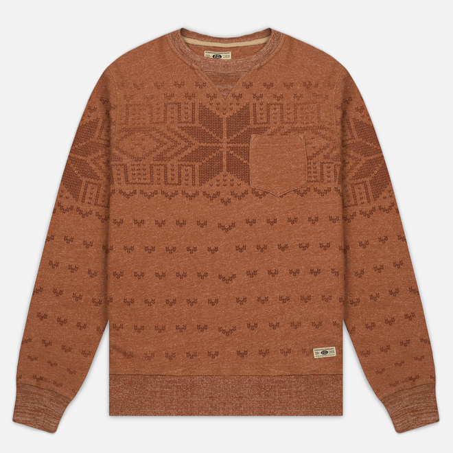 Мужская толстовка Uniformes Generale Wicker Man Pocket Crew Neck Rust Melange