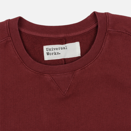Мужская толстовка Universal Works Classic Crew Dry Handle Loopback Claret