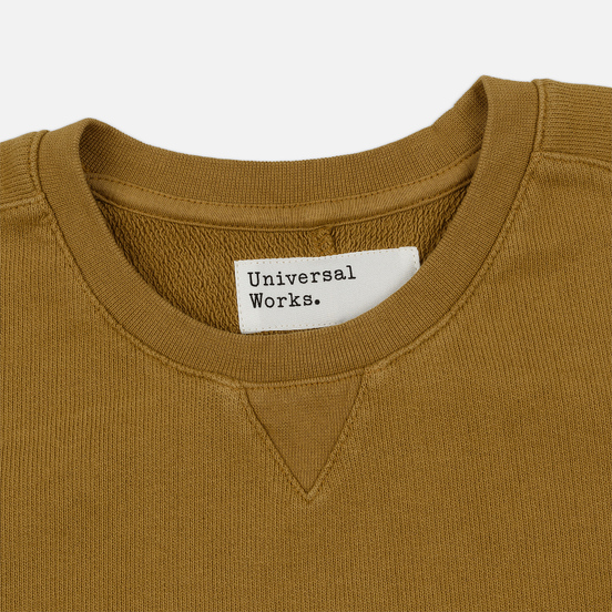Мужская толстовка Universal Works Classic Crew Dry Handle Loopback Mustard