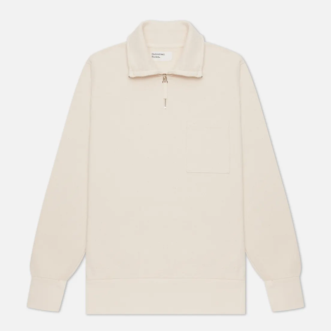 Universal Works Мужская толстовка Half Zip Dry Handle Loopback