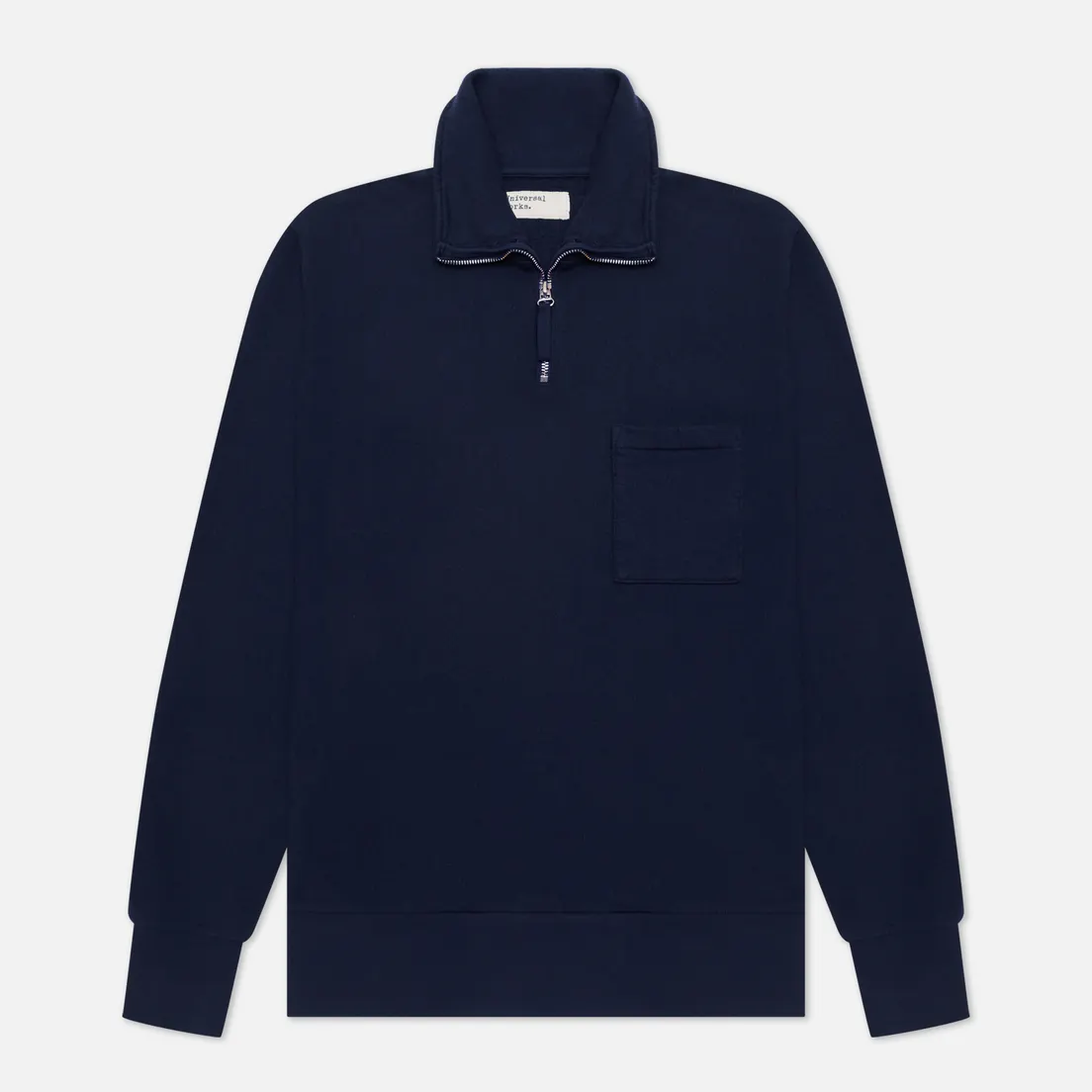 Universal Works Мужская толстовка Half Zip Dry Handle Loopback