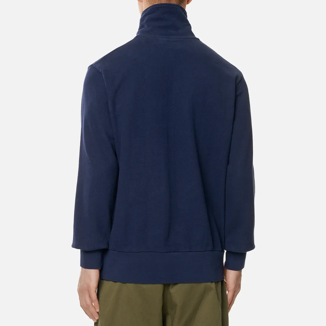 Universal Works Мужская толстовка Half Zip Dry Handle Loopback