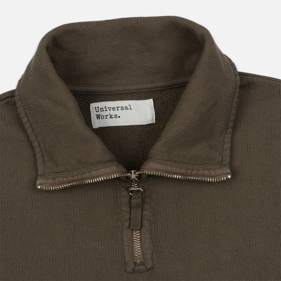 Мужская толстовка Universal Works Half Zip Dry Handle Loopback Shadow