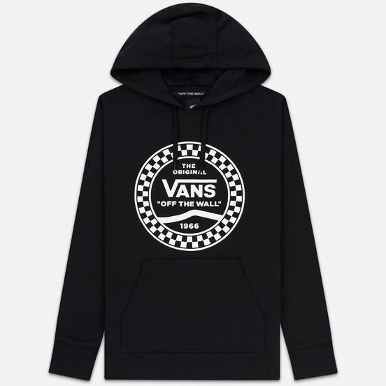 Мужская толстовка Vans Checkered Side Stripe Front Hoodie Black