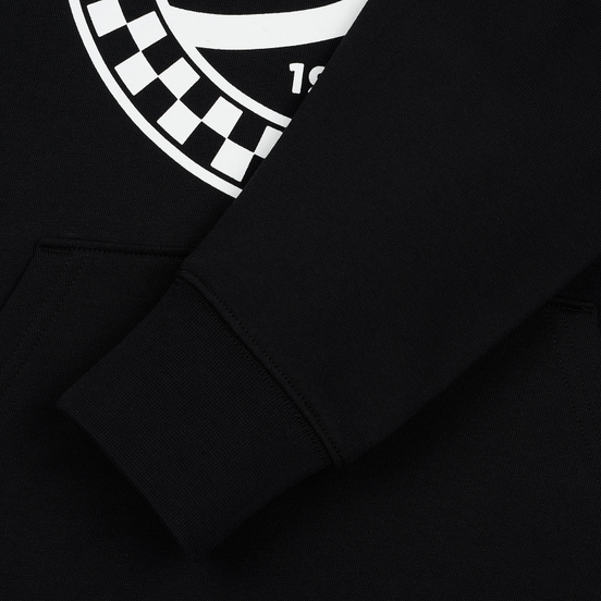 Мужская толстовка Vans Checkered Side Stripe Front Hoodie Black